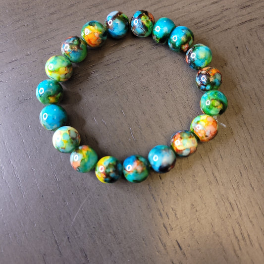 Multicolor beaded bracelet