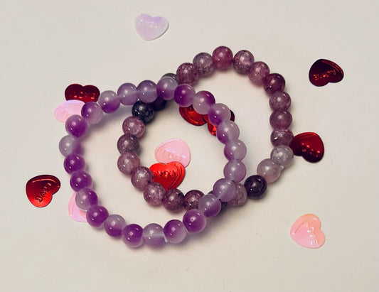 Purple set stretch bracelet